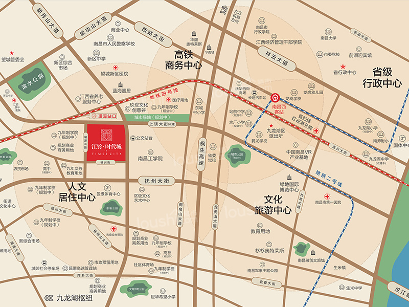 江铃时代城位置在哪?江铃时代城周边配套怎么样?