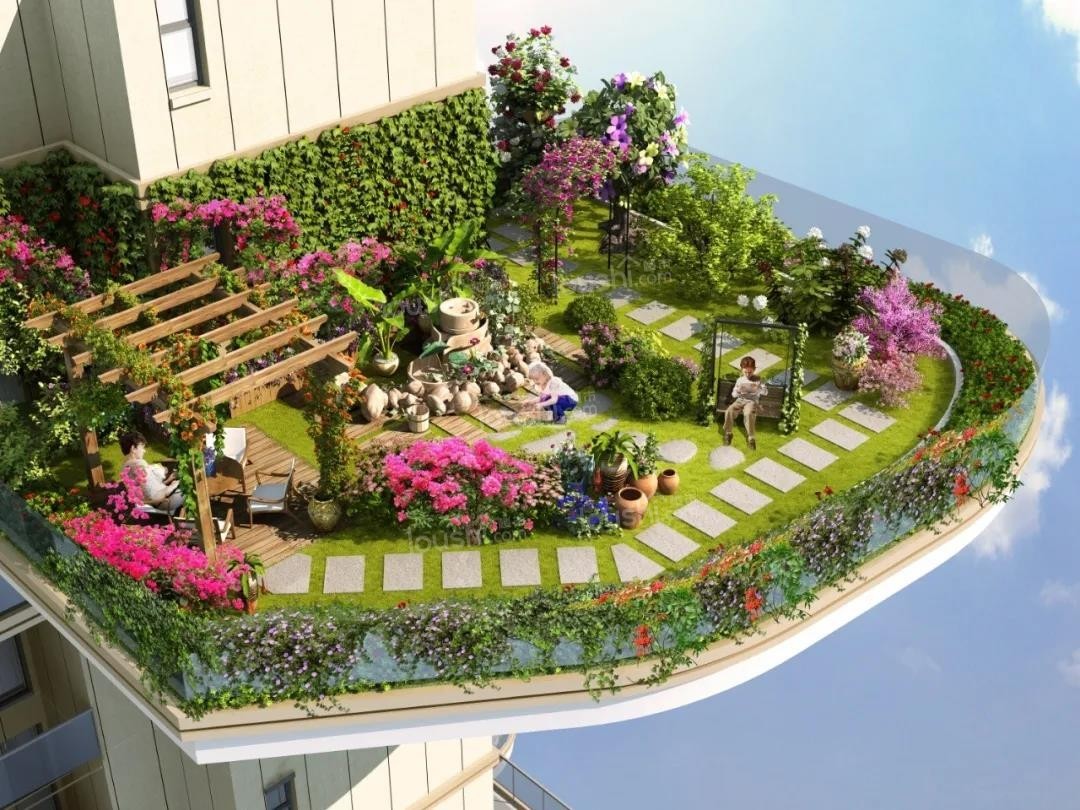 6米挑高的空中花园 聚亿天府锦城享受宽境空中的院子