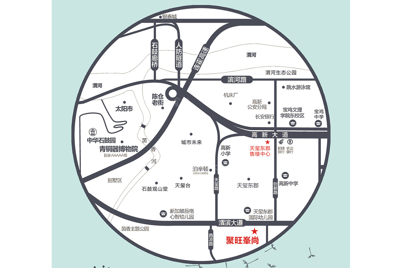 聚旺·峯尚位置图
