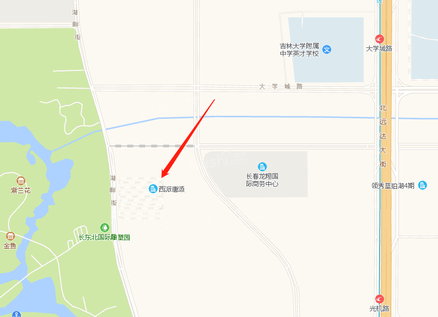中国铁建西派唐颂位置图