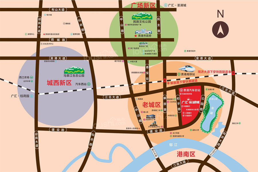 广汇东湖城位置图