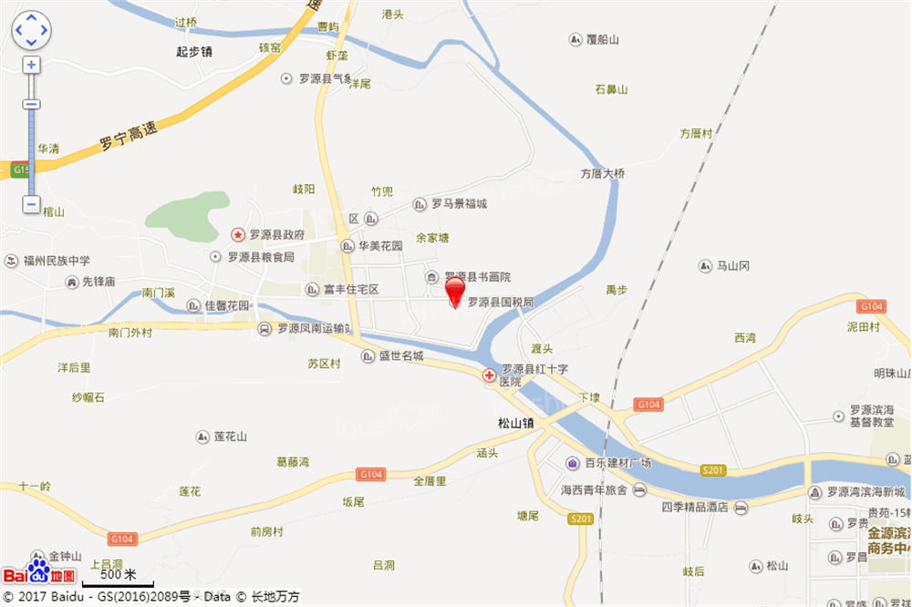 中庚香山小镇位置图