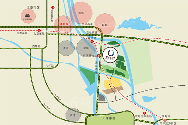 合生京津新城位置图