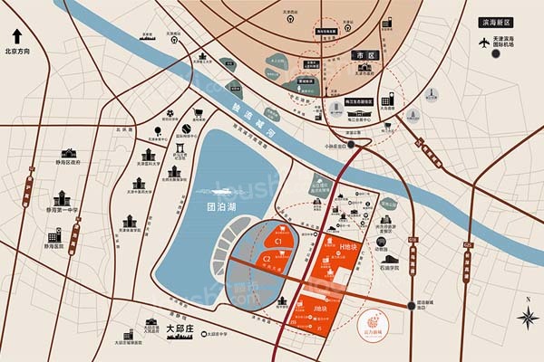 天津富力新城位置图