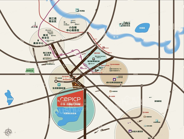 中海国际公园城位置图