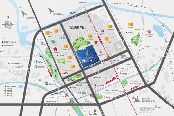 碧桂园中心商业位置图