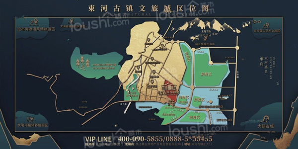束河古镇·文旅城位置图