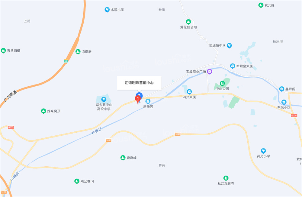 紫金县江湾明珠位置图