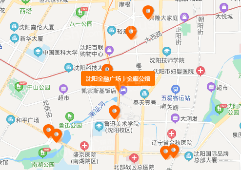 沈阳金融广场丨金廊公馆位置图