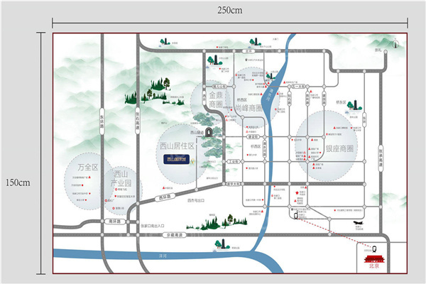 中国铁建·西山国际城位置图