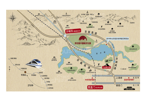 北京恒大文化旅游城位置图