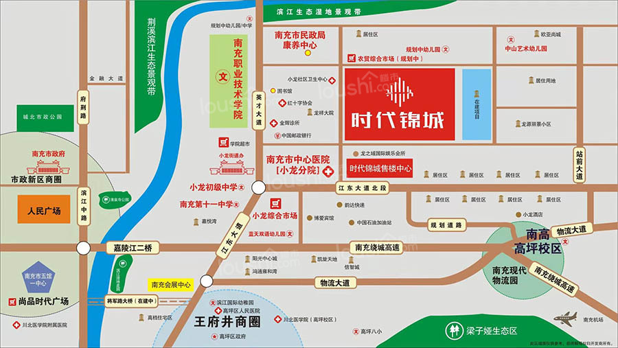 时代锦城位置图