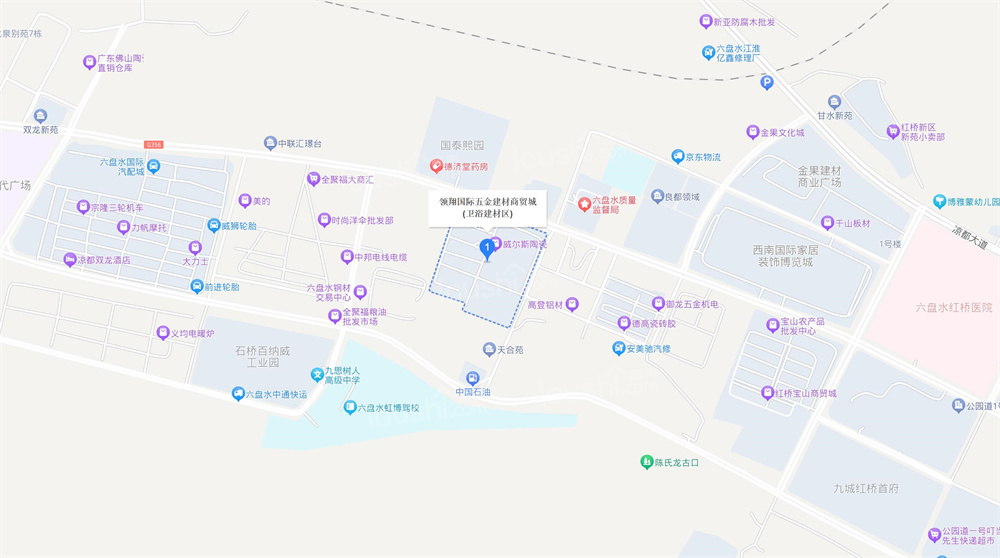 领翔国际五金建材商贸城地图位置