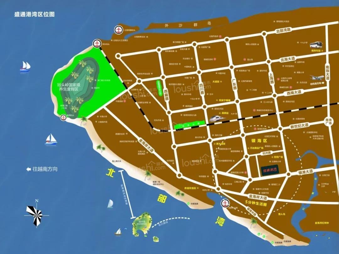 盛通港湾位置图