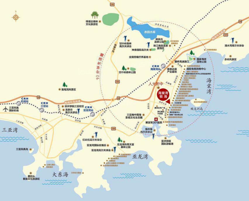 海棠湾银海位置图