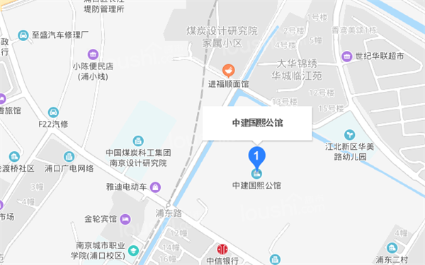 中建国熙公馆位置图