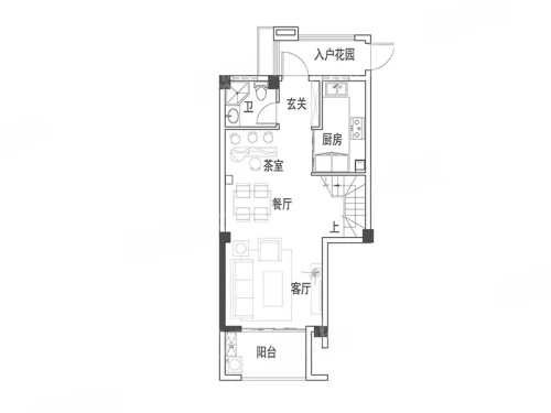 4室2厅2卫1厨， 建面89.00平米