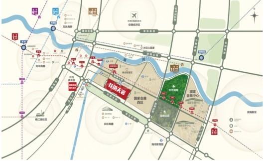 中国铁建花语天著电子区域地图