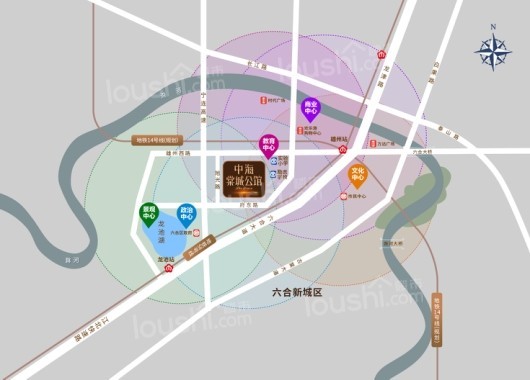 中海棠城公馆区位图
