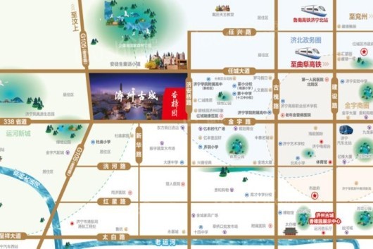 济州古城·香樟园项目区位图