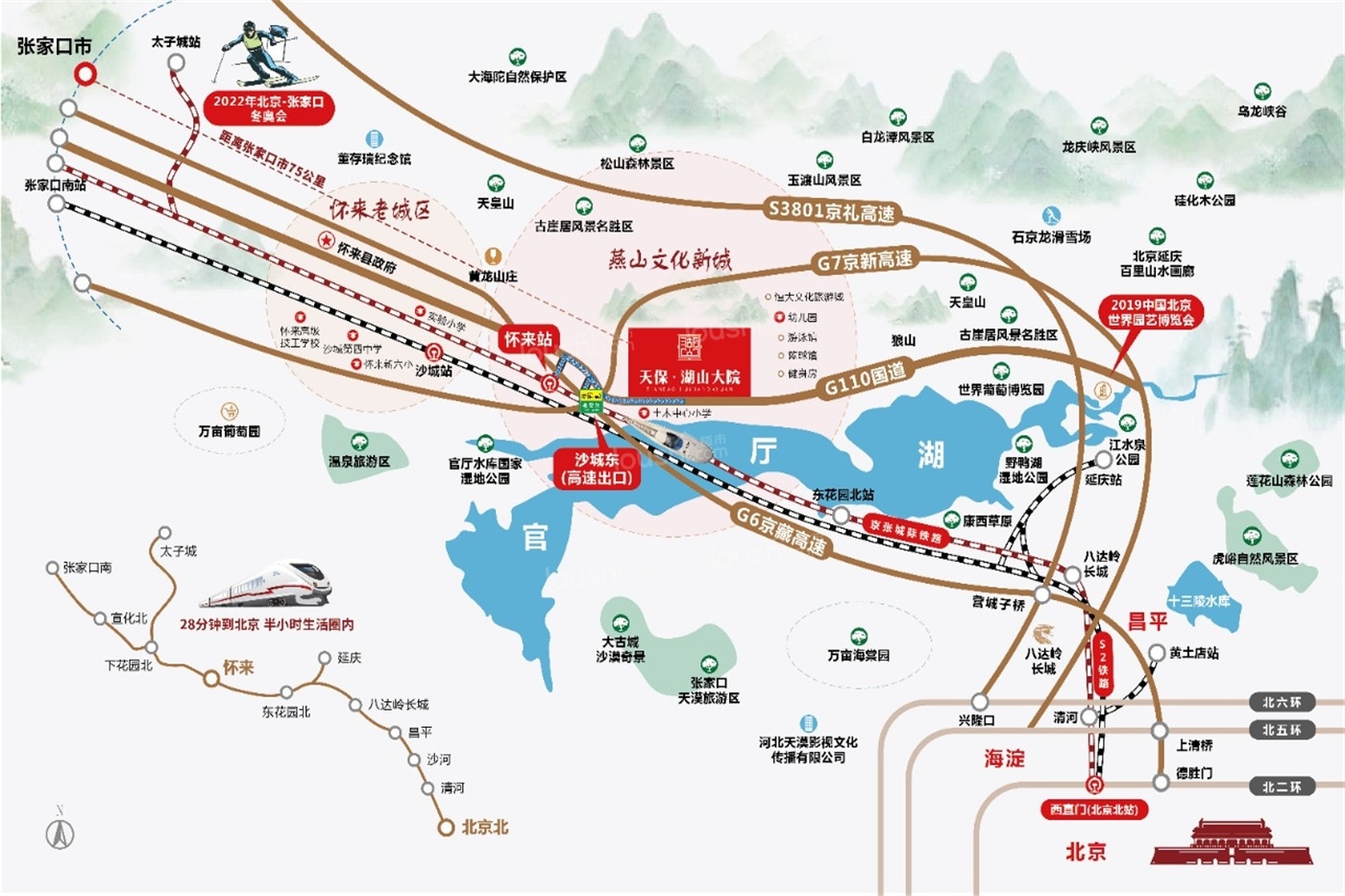 天保·京北健康城位置图