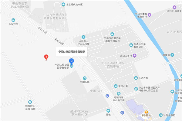 华润仁恒公园四季位置图