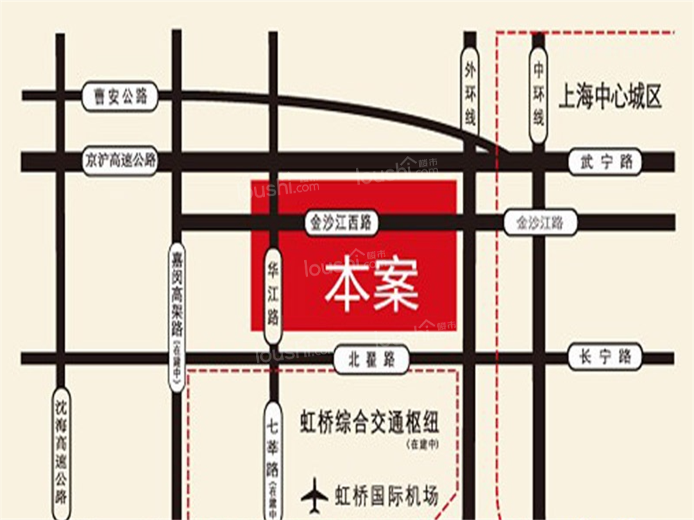 上海西郊商务区-C2国际区位置图