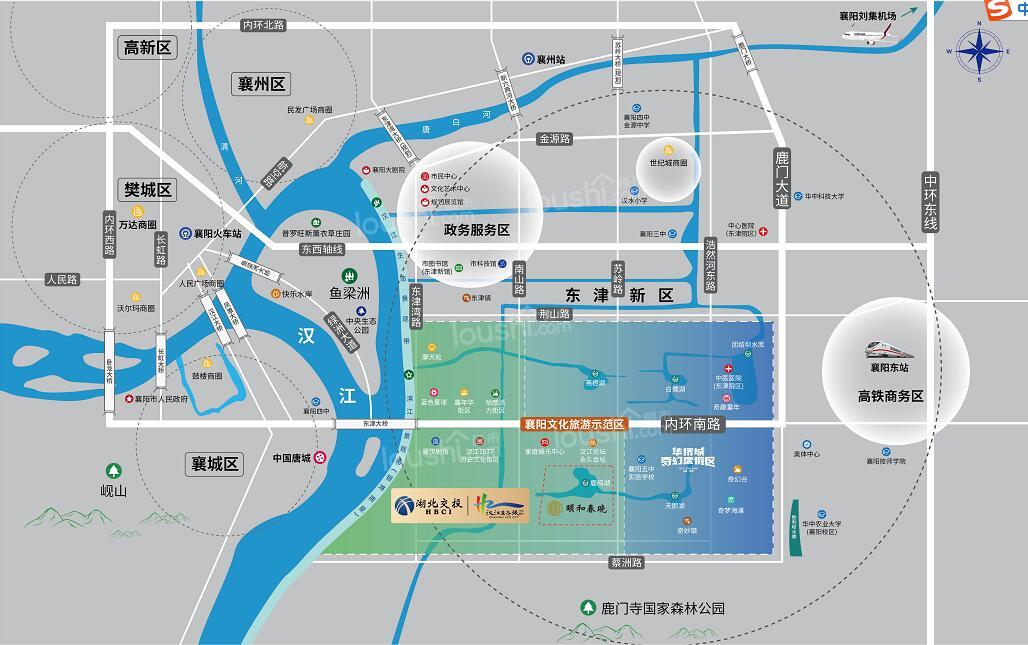 汉江生态城颐和春晓位置图