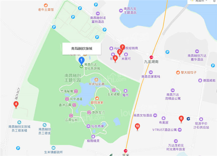 南昌融创文旅城位置图