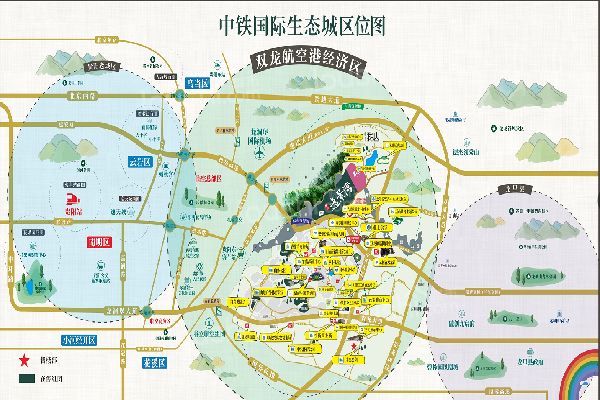 中铁国际生态城·白晶谷位置图