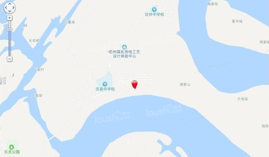 忠县恒大悦珑湾位置图