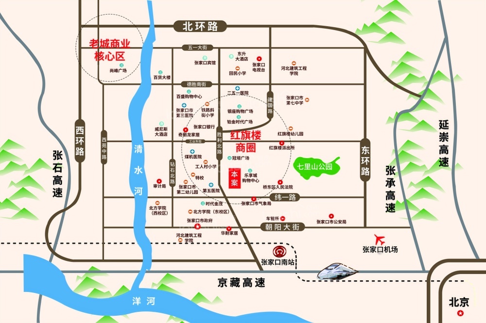 张垣新城—梦想城位置图