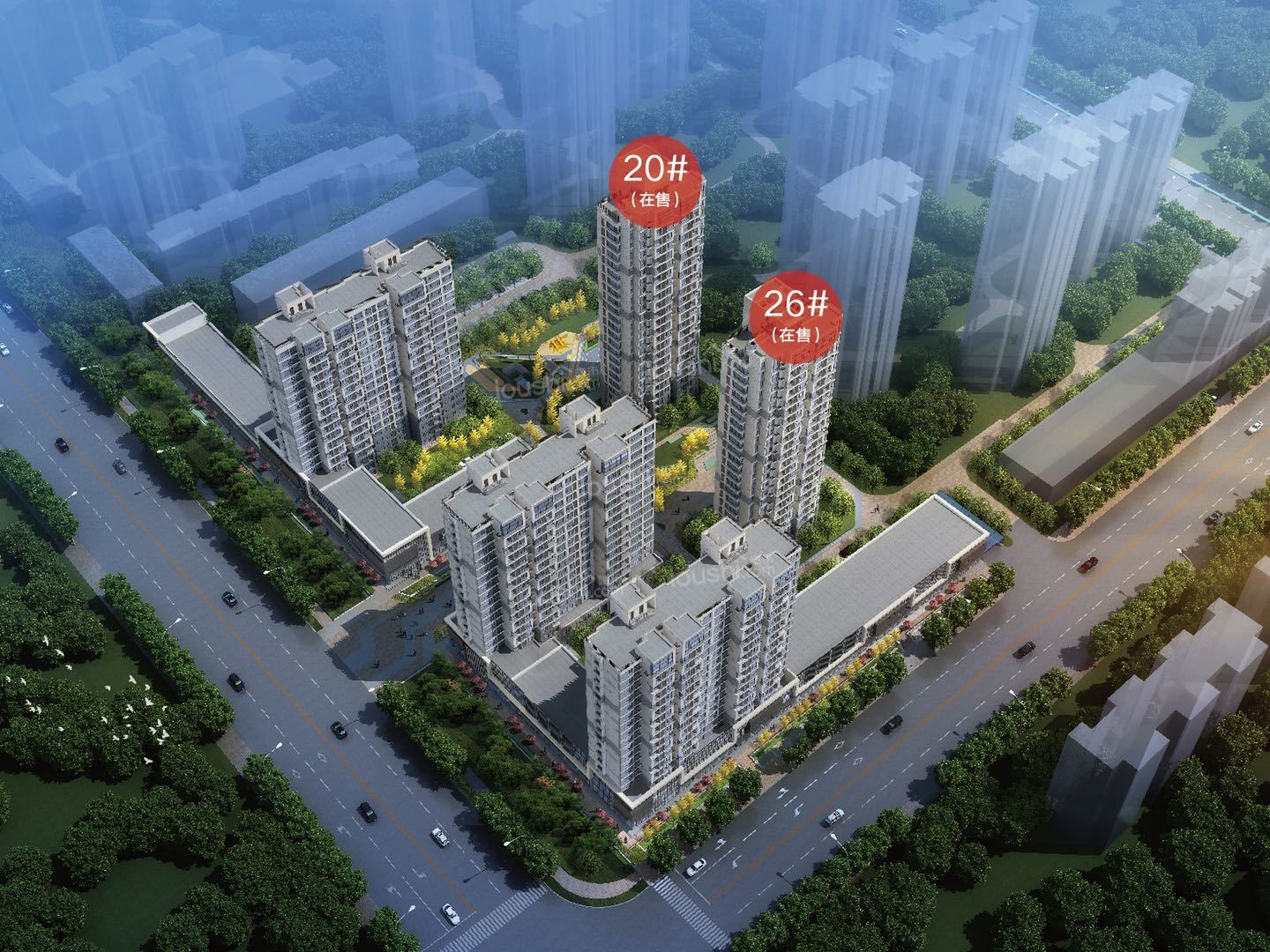 融创融公馆房源建面约55㎡-119㎡