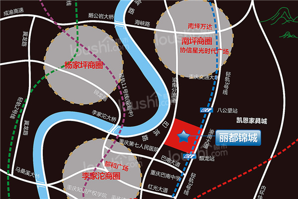 丽都锦城·佳苑位置图