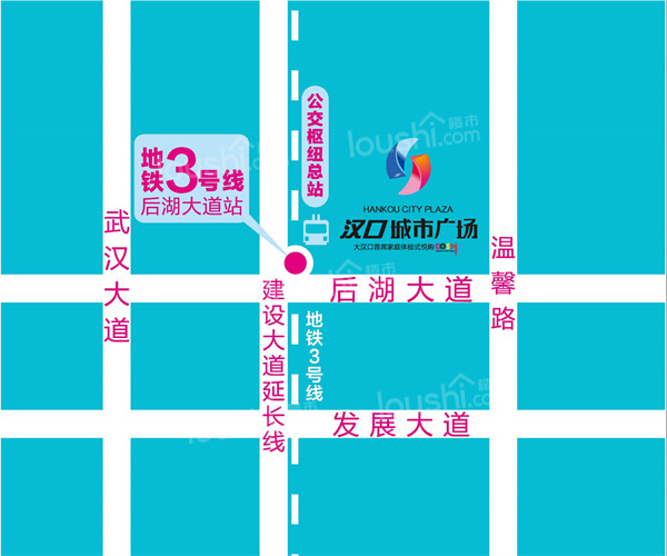 汉口城市广场SOHO公寓位置图