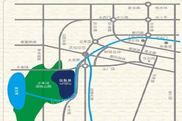 中国铁建国际城位置图
