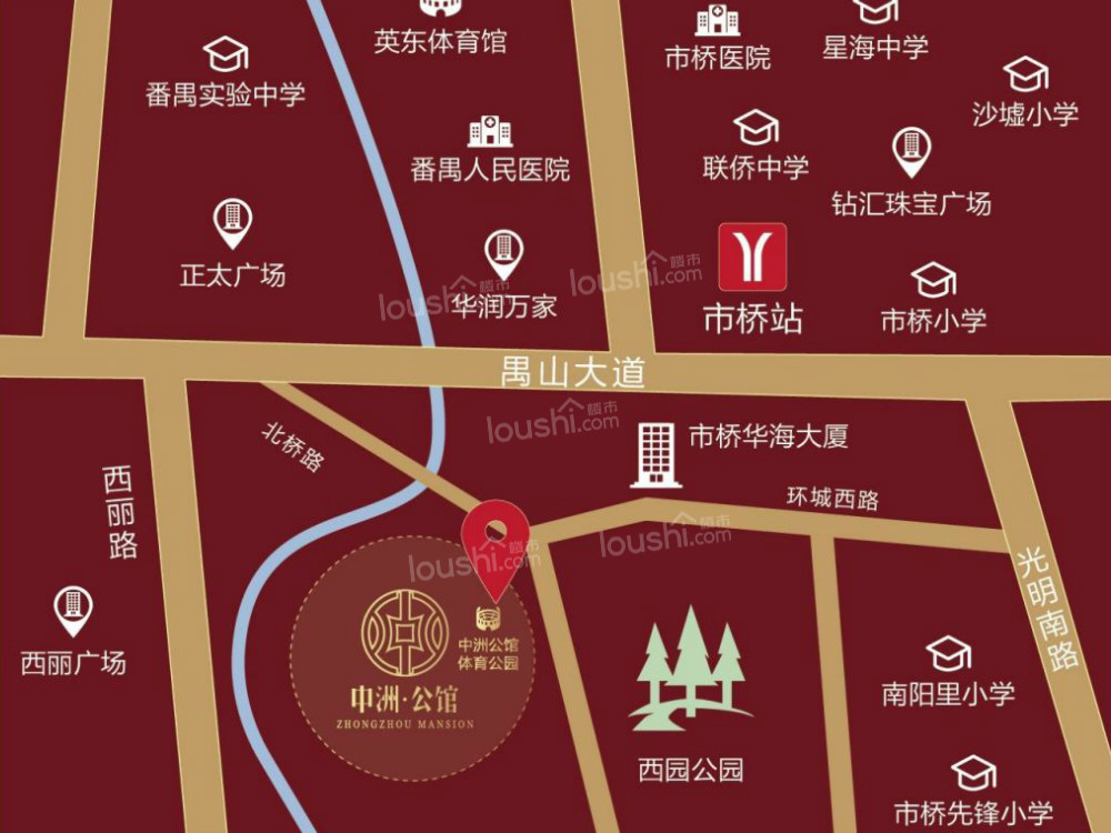 中洲公馆位置图