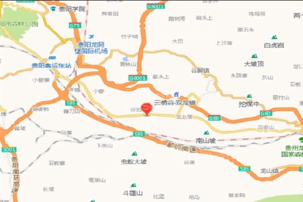 中铁悦龙南山位置图