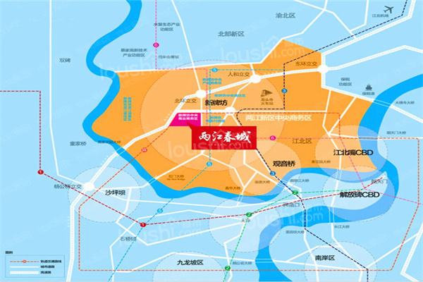两江春城位置图