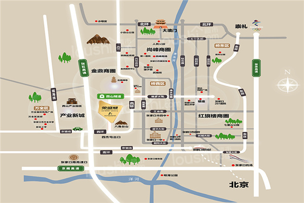 荣盛城位置图