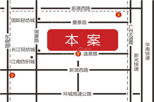 珠江国际公馆位置图