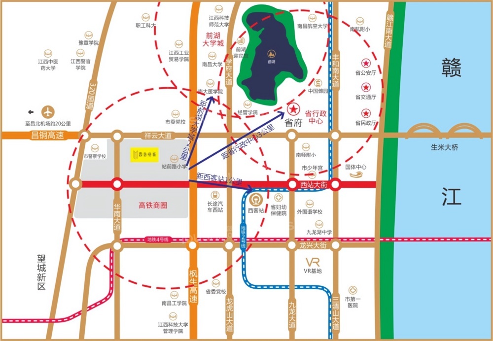 华南城沿街商铺位置图