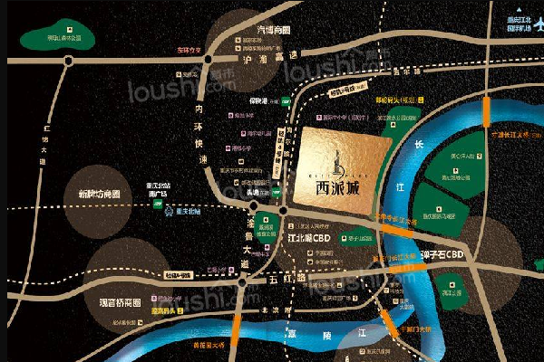 中国铁建西派城位置图