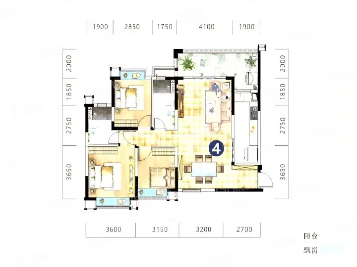 洋房133平米3室2厅2卫