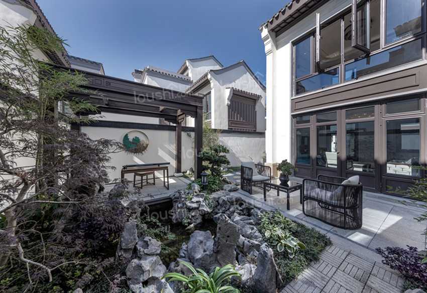 世茂龙湾,国风品质 大匠营宅,建筑面积约90-140㎡的国风院墅!