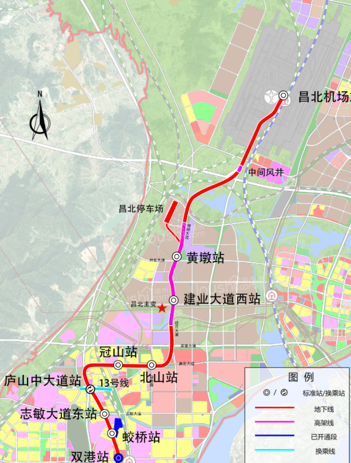 南昌地铁1号线北延线，预计2025年年底前开通运营！