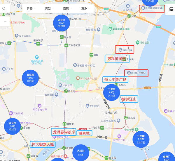 重庆买房两江四岸楼盘怎么选择？