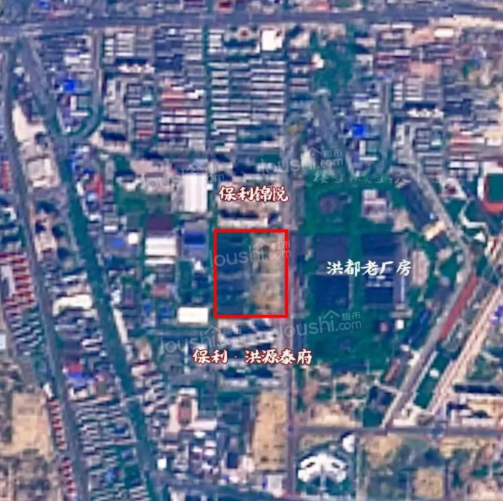 南昌洪都老厂区拆迁，周边主要为保利开发的多期住宅
